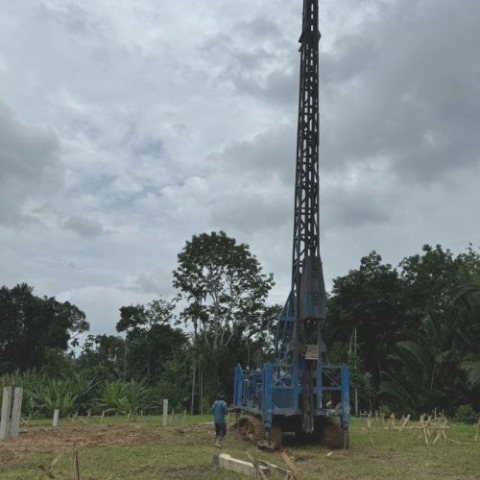 ปั่นจั่นตอกเสาเข็ม นครศรีธรรมราช